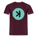 Kaspa Logo dunkel (Original) - Herren T-Shirt - Ziegelrot