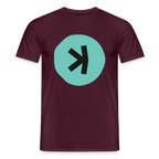 Kaspa Logo dunkel (Original) - Herren T-Shirt - Ziegelrot
