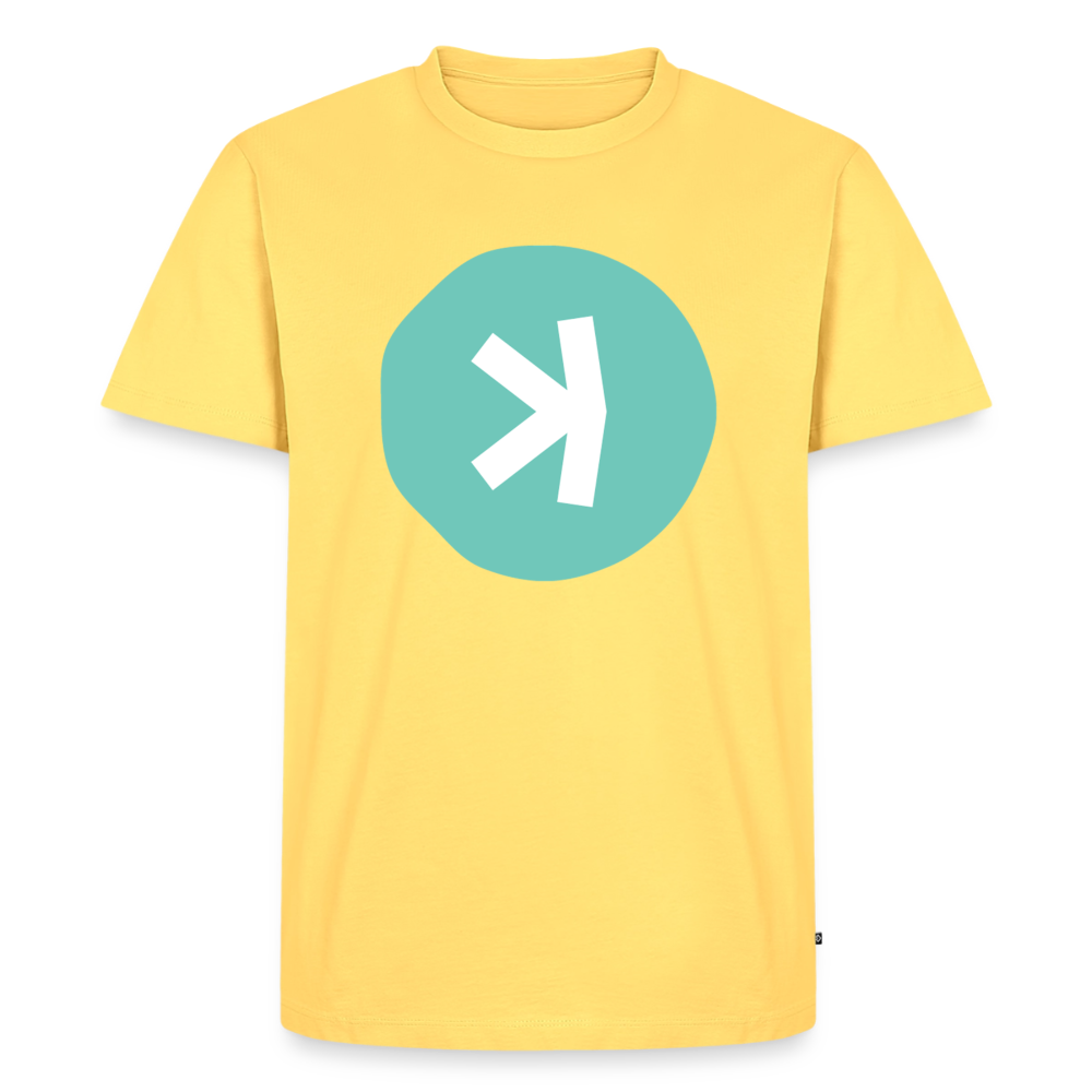 Kaspa Logo hell (Original) - Herren T-Shirt Premium - Pastellgelb