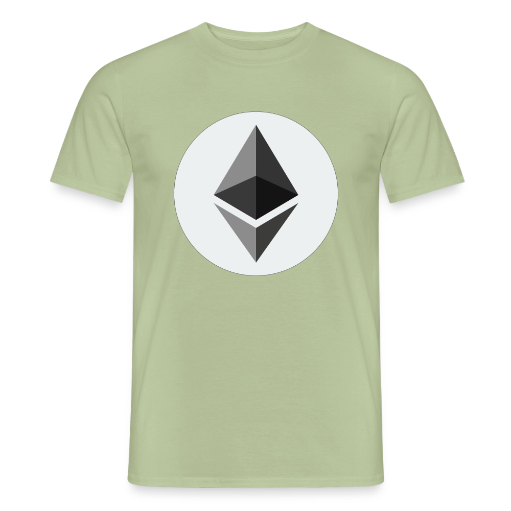 Ethereum Logo (Original) - Herren T-Shirt - Sage