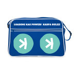 Kaspa Rulez hell (Original) - Retro Tasche - Blau/Weiß
