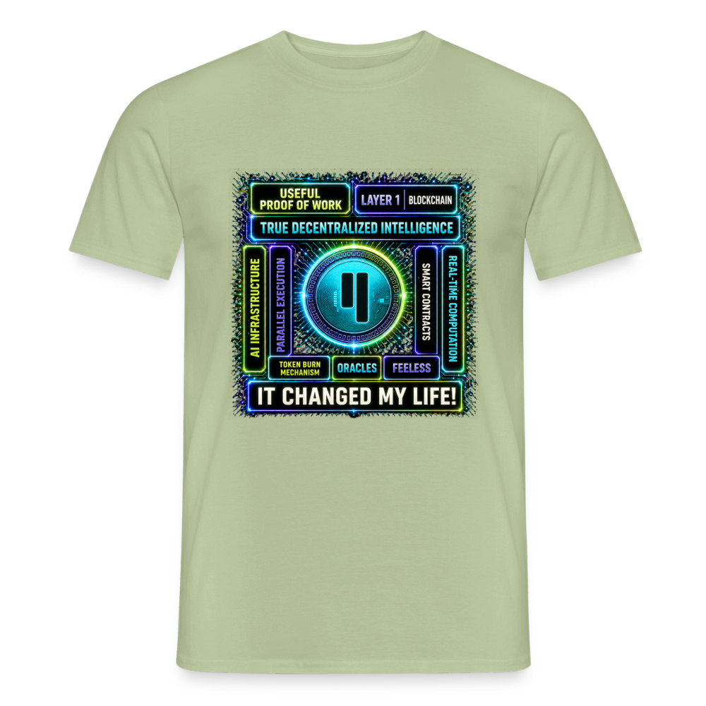 Qubic Changed Life (Fan-Art) - Herren T-Shirt - Sage