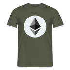 Ethereum Logo (Original) - Herren T-Shirt - Militärgrün