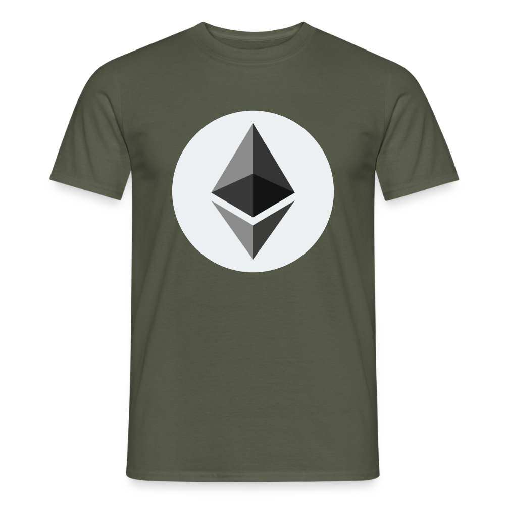 Ethereum Logo (Original) - Herren T-Shirt - Militärgrün