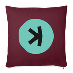 Kaspa Logo dunkel (Original) - Polster 44 x 44 cm - Burgunderrot