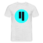 Qubic Logo (Original) - Herren T-Shirt - Grau meliert