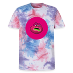 Jerry The Turtle Logo (Remix-Design) - Unisex T-Shirt Premium Tie Dye - Pink/Lila/Blau