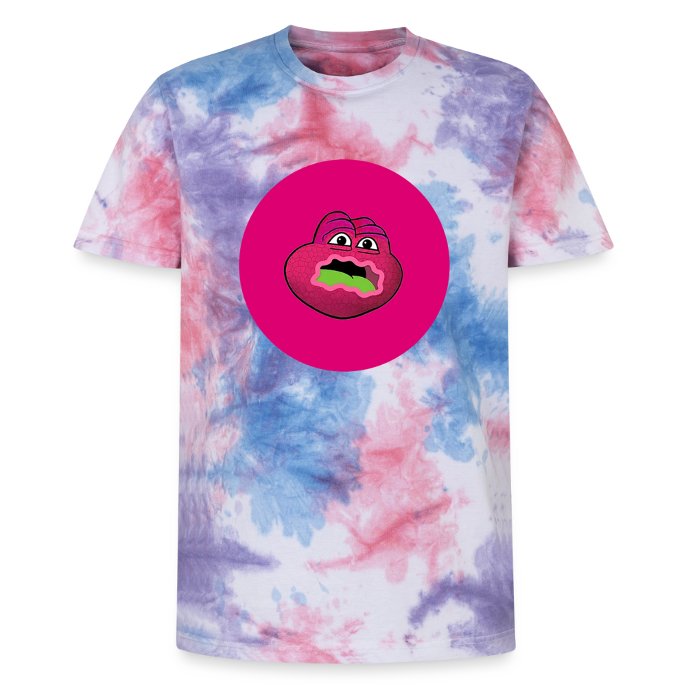 Jerry The Turtle Logo (Remix-Design) - Unisex T-Shirt Premium Tie Dye - Pink/Lila/Blau