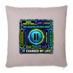 Qubic Changed Life (Fan-Art) - Polster 44 x 44 cm - helles Taupe
