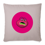 Jerry The Turtle Logo (Remix-Design) - Polster 44 x 44 cm - helles Taupe