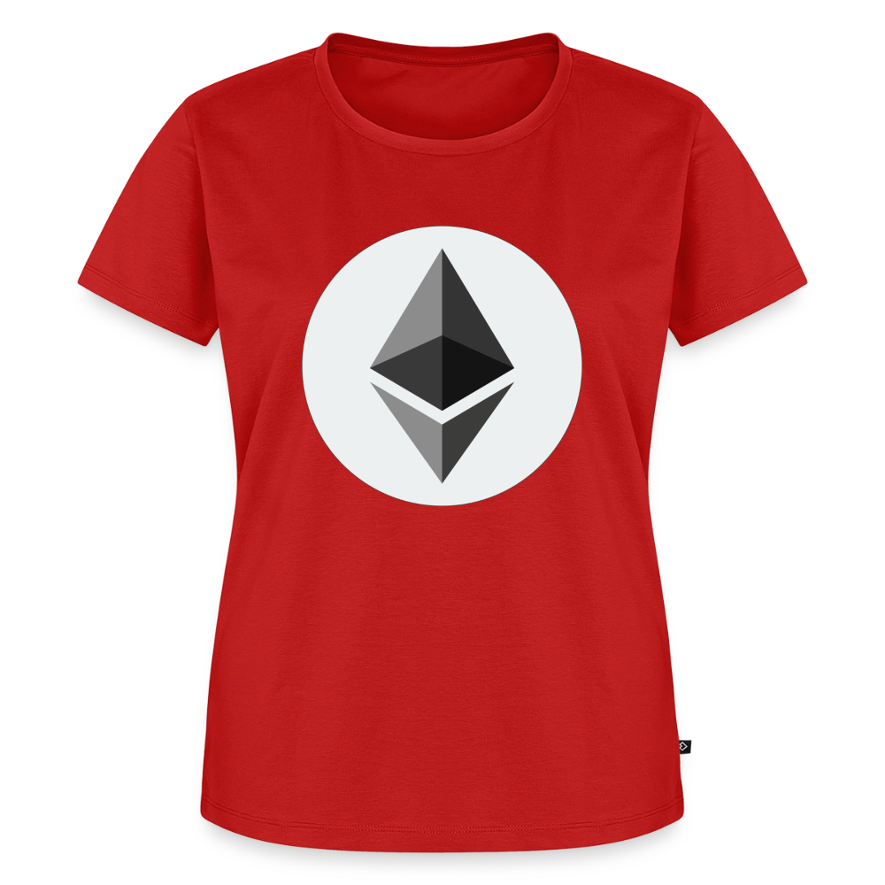 Ethereum Logo (Original) - Damen T-Shirt Premium - Rot