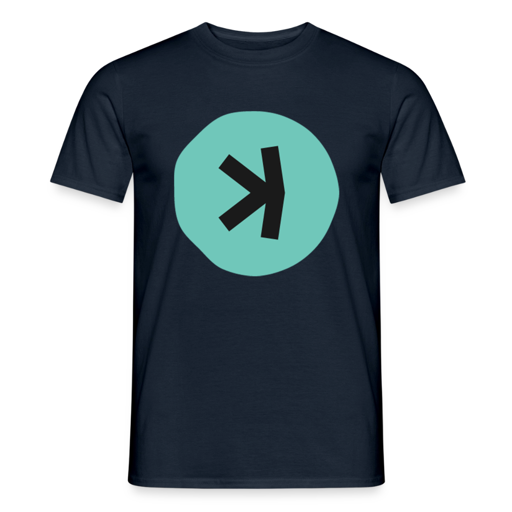 Kaspa Logo dunkel (Original) - Herren T-Shirt - Navy