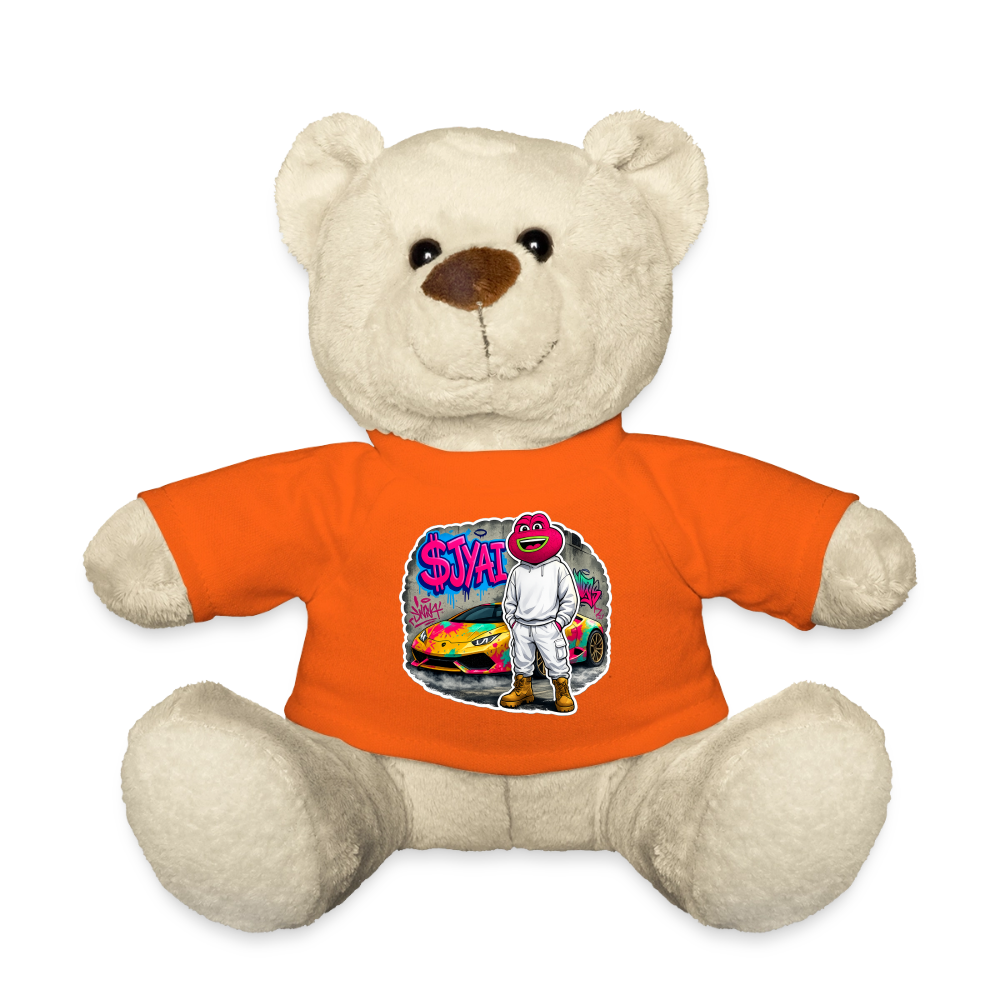 Jerry Streetart (Fan-Art) - Teddybär - Goldorange