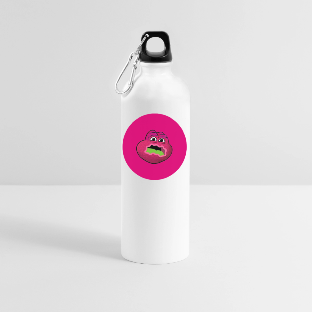 Jerry The Turtle Logo (Remix-Design) - Trinkflasche mit Karabiner 750 ml - Weiß