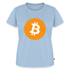 Bitcoin Logo (Original) - Damen T-Shirt Premium - Hellblau