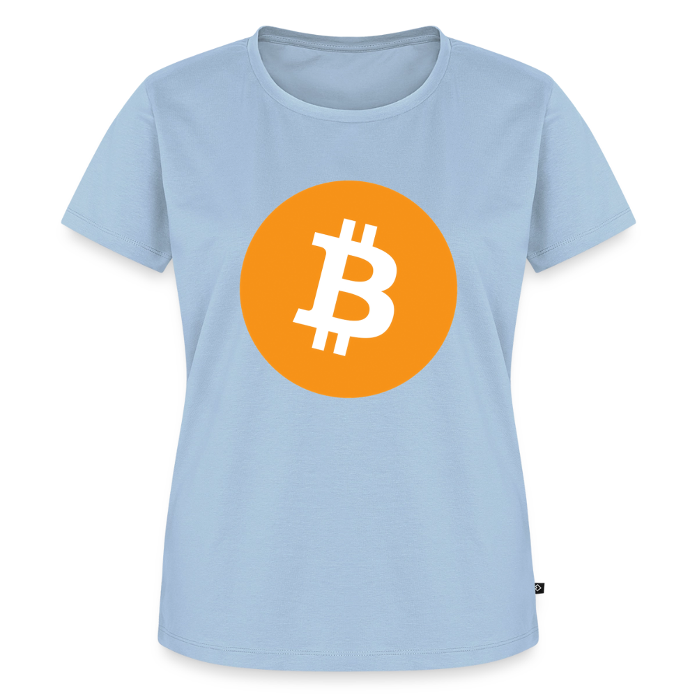 Bitcoin Logo (Original) - Damen T-Shirt Premium - Hellblau