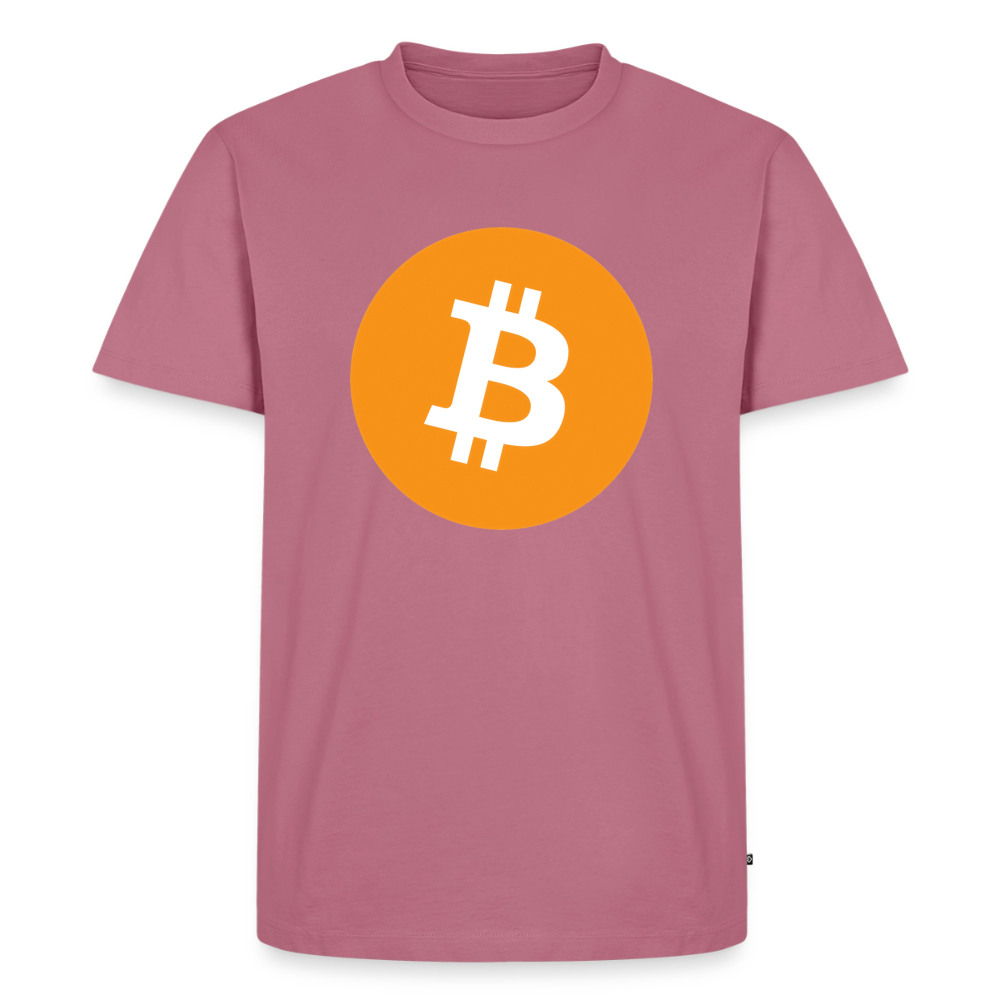 Bitcoin Logo (Original) - Herren T-Shirt Premium - Mauve