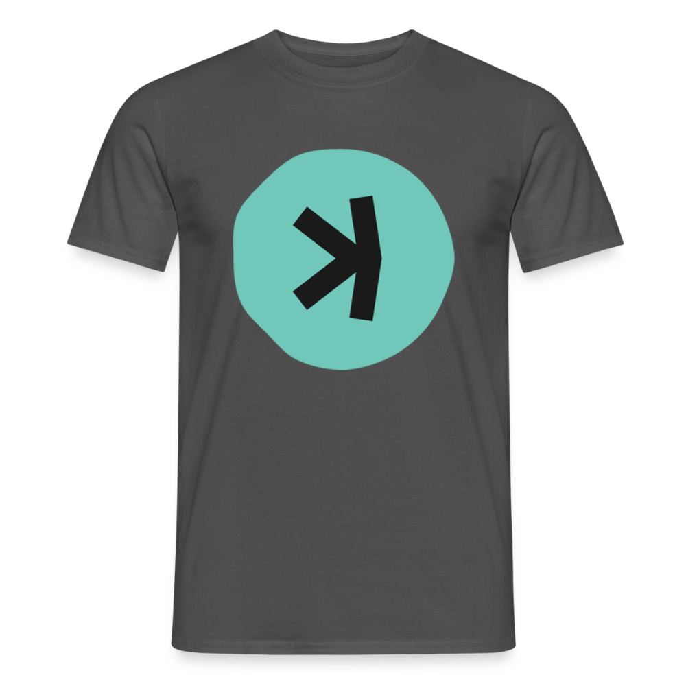 Kaspa Logo dunkel (Original) - Herren T-Shirt - Anthrazit