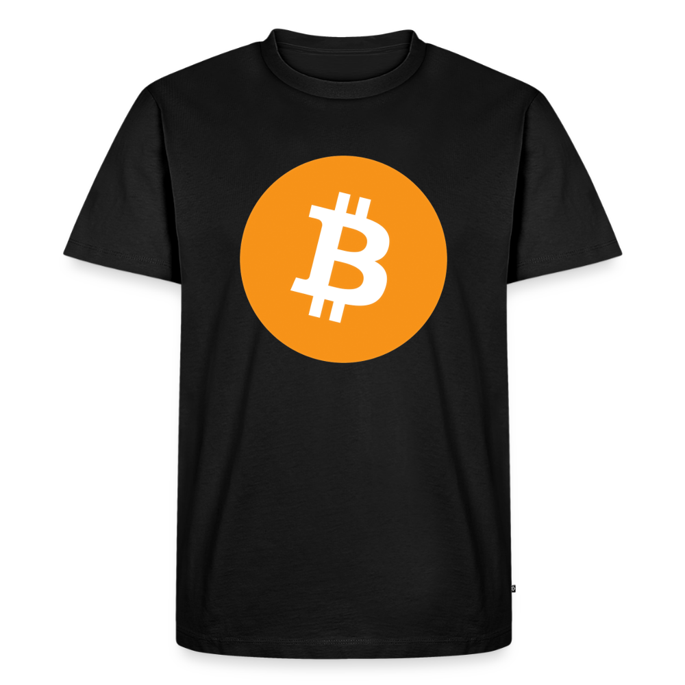 Bitcoin Logo (Original) - Herren T-Shirt Premium - Schwarz