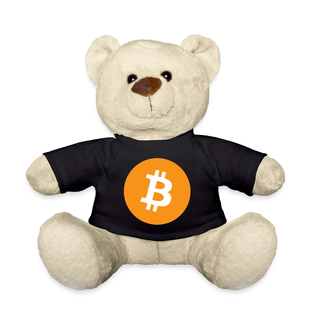 Bitcoin Logo (Original) - Teddybär - Schwarz