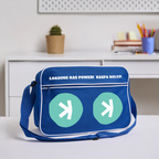 Kaspa Rulez hell (Original) - Retro Tasche - Blau/Weiß