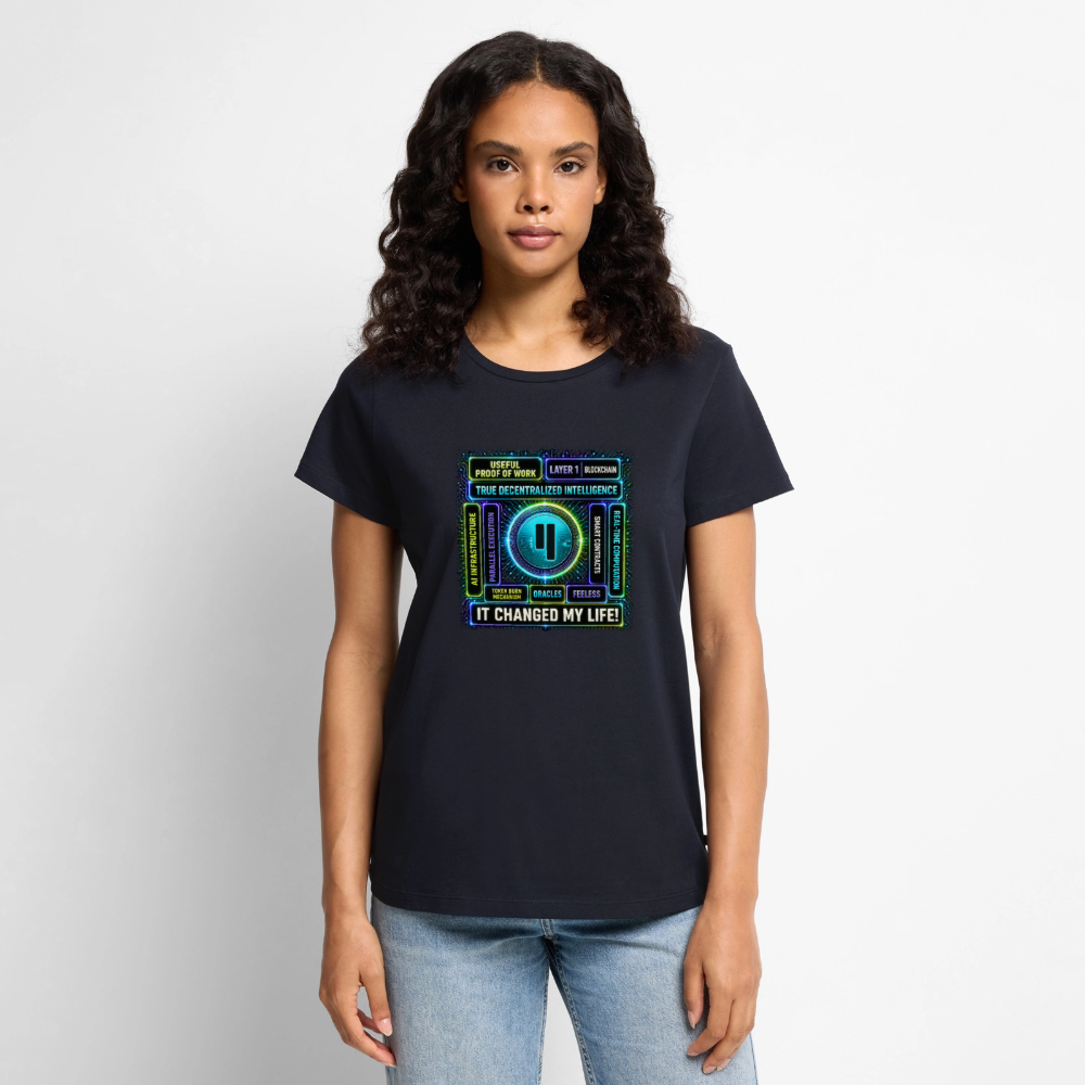 Qubic Changed Life (Fan-Art) - Damen T-Shirt Premium - Navy