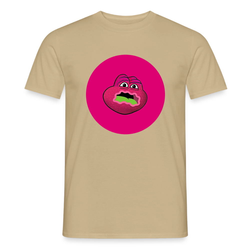 Jerry The Turtle Logo (Remix-Design) - Herren T-Shirt - Sandbeige