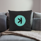 Kaspa Logo dunkel (Original) - Polster 44 x 44 cm - Schwarz