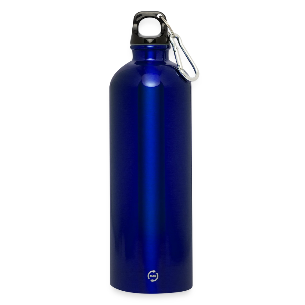 Bitcoin Changed Life (Fan-Art) - Trinkflasche mit Karabiner 750 ml - Königsblau