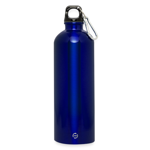 Bitcoin Changed Life (Fan-Art) - Trinkflasche mit Karabiner 750 ml - Königsblau