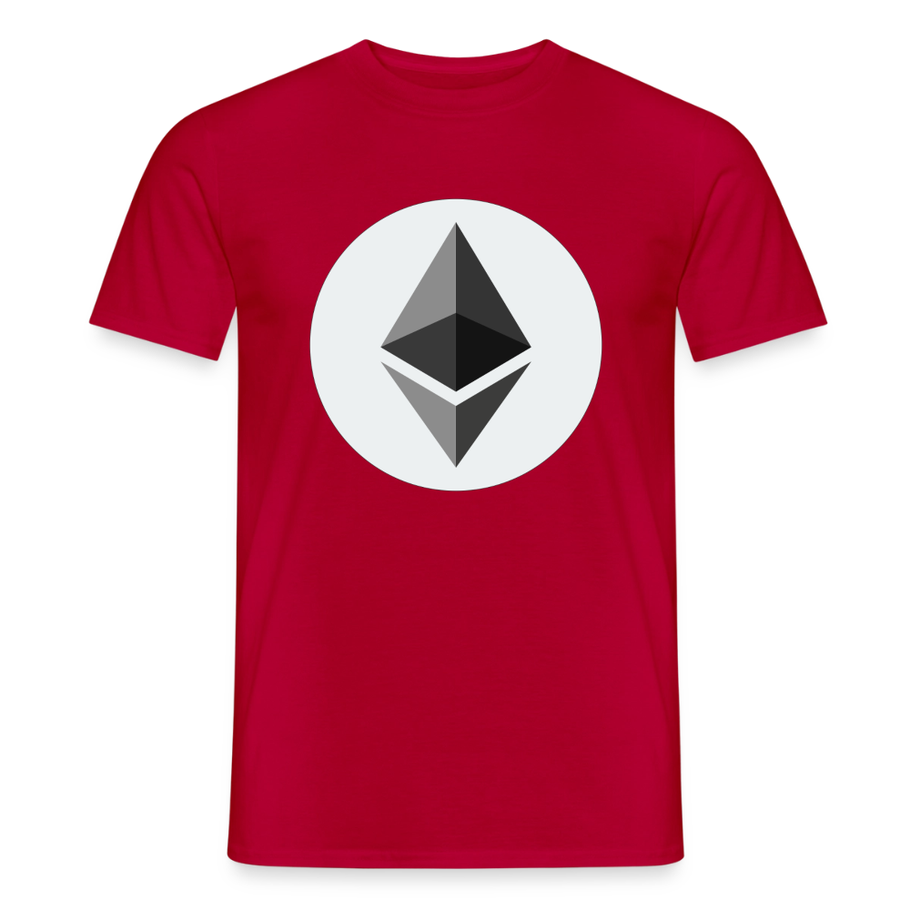 Ethereum Logo (Original) - Herren T-Shirt - Rot