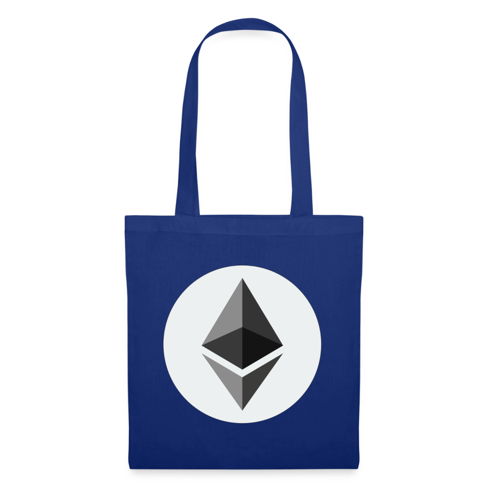 Ethereum Logo (Original) - Stofftasche - Royalblau
