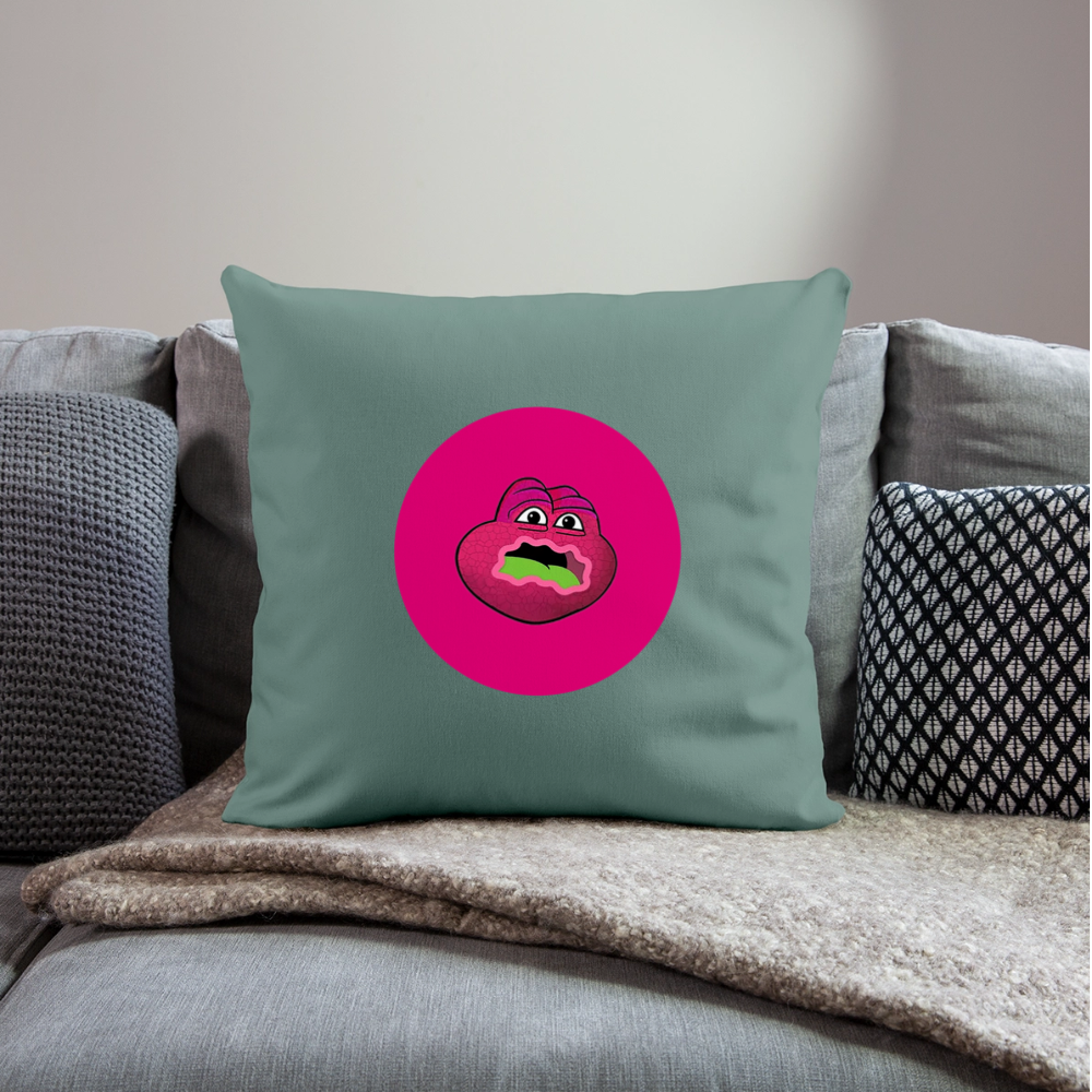 Jerry The Turtle Logo (Remix-Design) - Polster 44 x 44 cm - Tanngrün