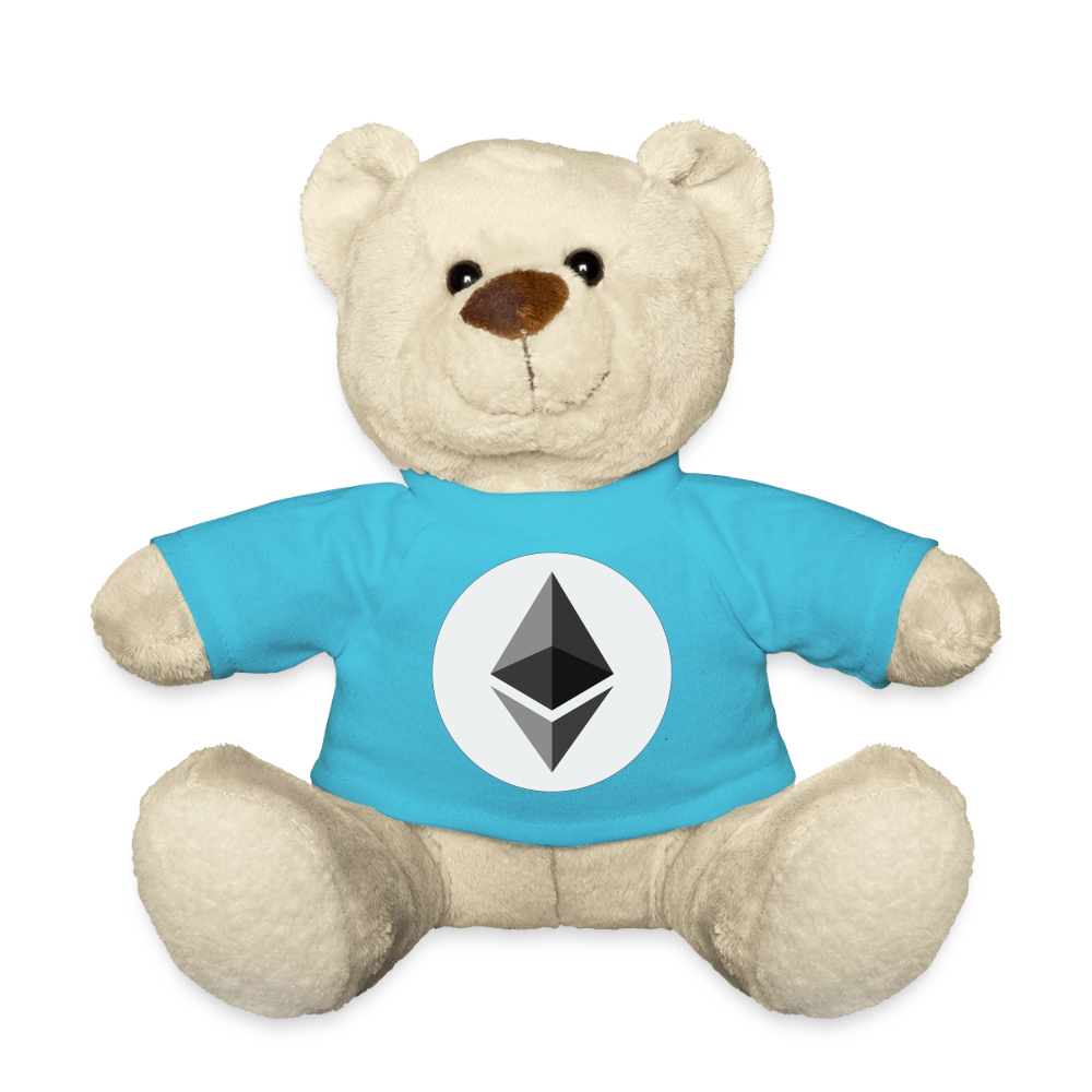 Ethereum Logo (Original) - Teddybär - Atollblau