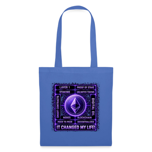 Ethereum Changed Life (Fan-Art) - Stofftasche - Hellblau