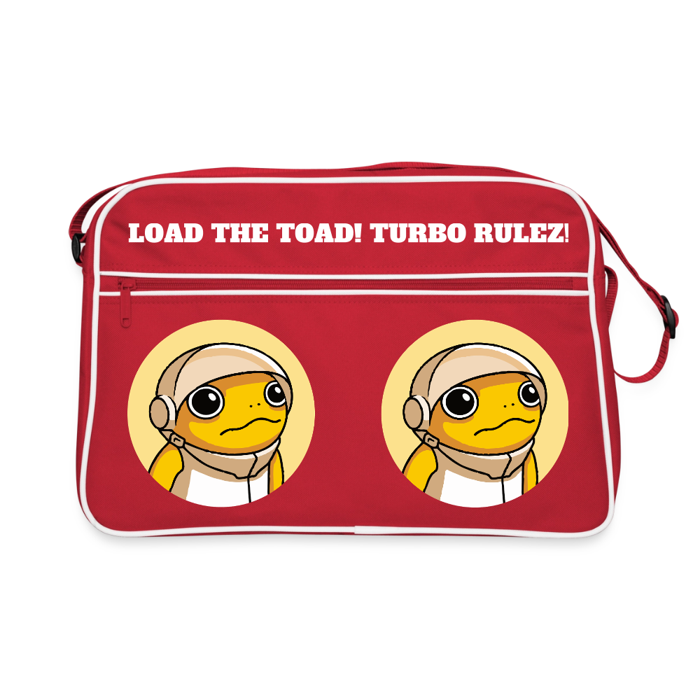 Turbo Rulez (Original) - Retro Tasche - Rot/Weiß