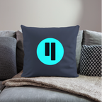 Qubic Logo (Original) - Polster 44 x 44 cm - Navy