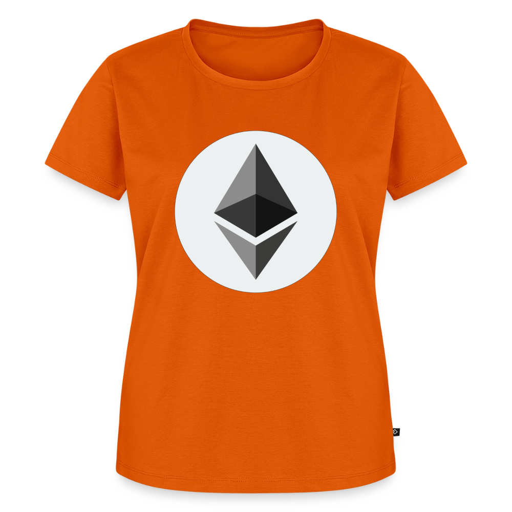 Ethereum Logo (Original) - Damen T-Shirt Premium - Orange 