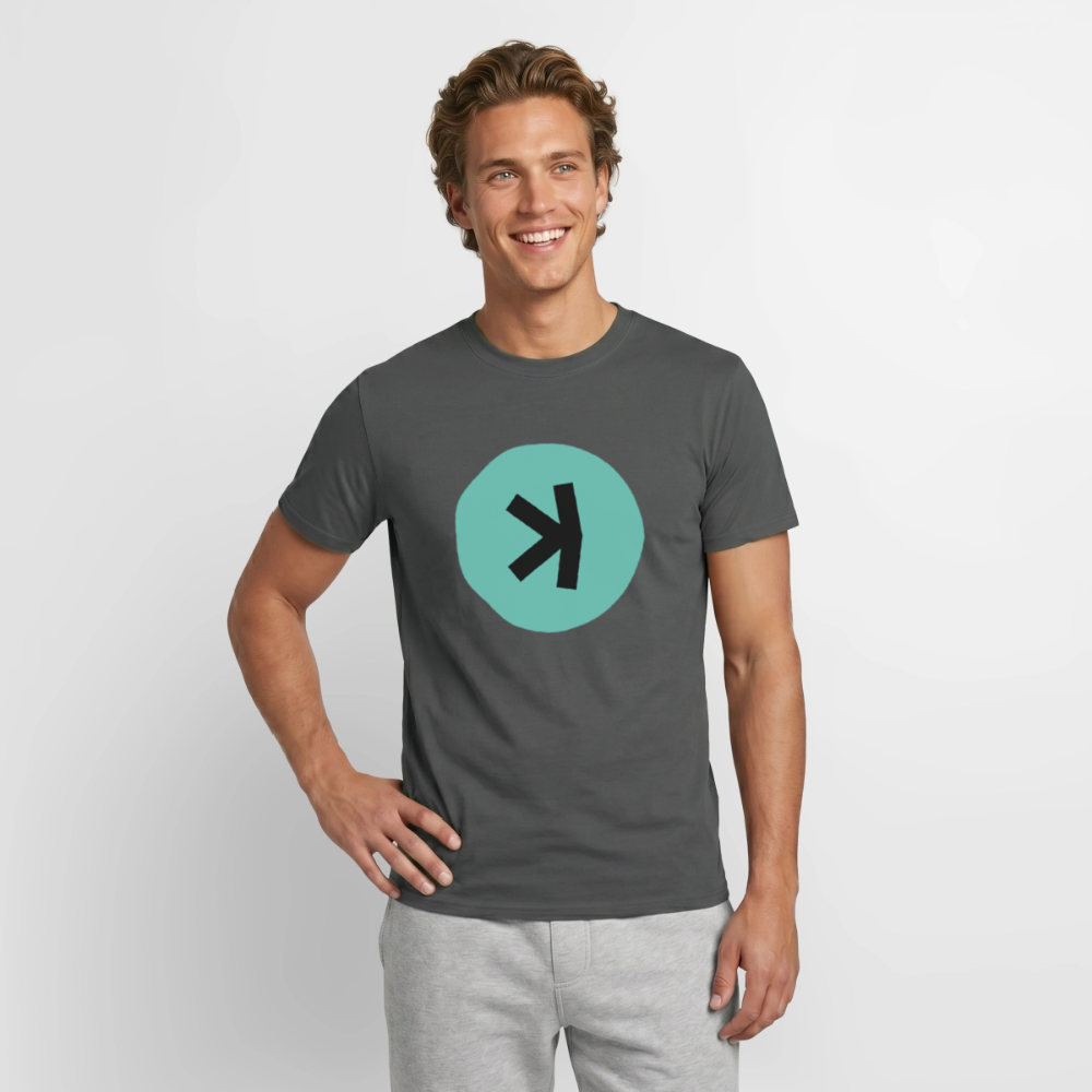 Kaspa Logo dunkel (Original) - Herren T-Shirt - Anthrazit