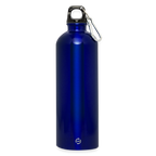 Kaspa Logo dunkel (Original) - Trinkflasche mit Karabiner 750 ml - Königsblau