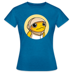 Turbo Logo (Original) - Damen T-Shirt - Antikblaues Saphir meliert