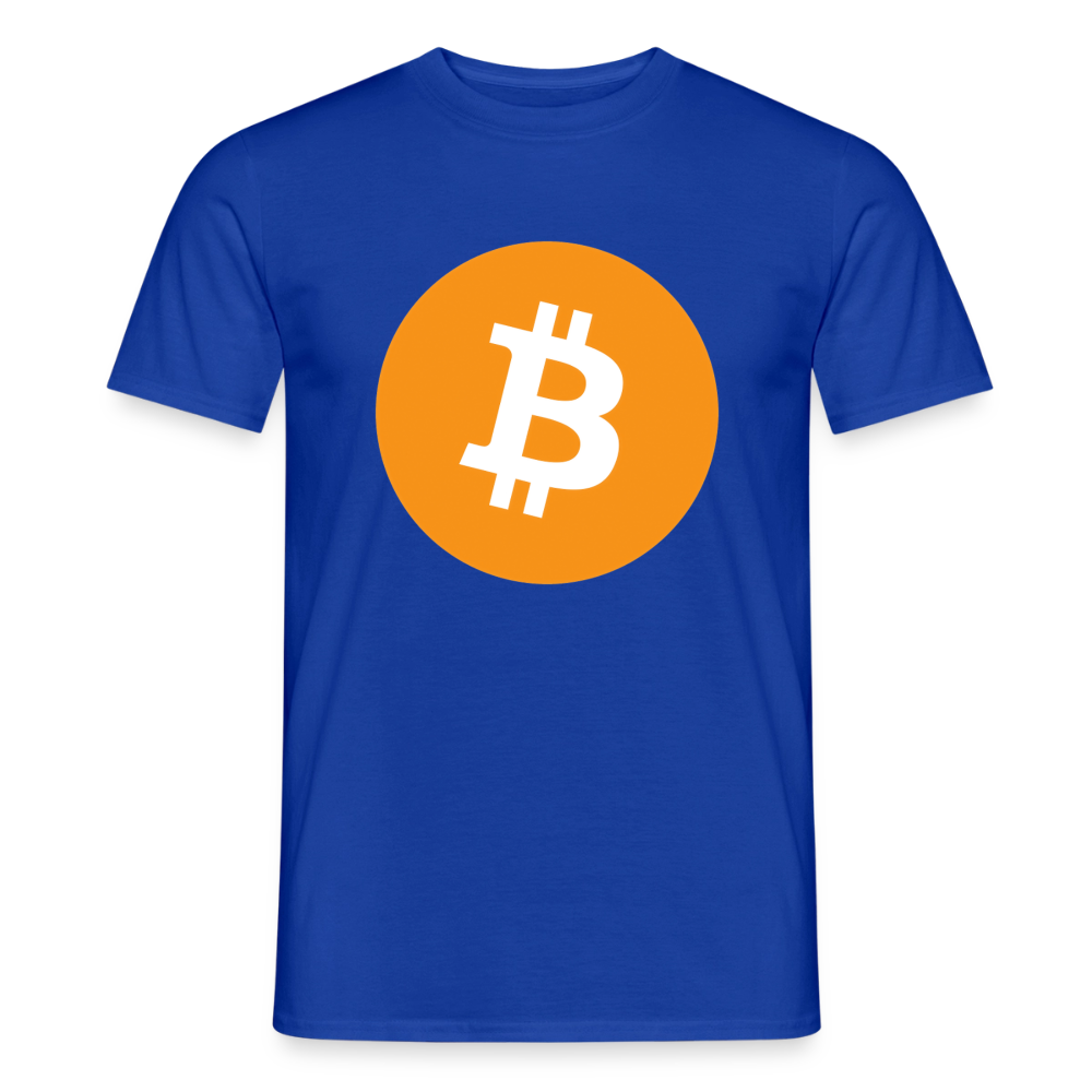 Bitcoin Logo (Original) - Herren T-Shirt - Dunkelblau