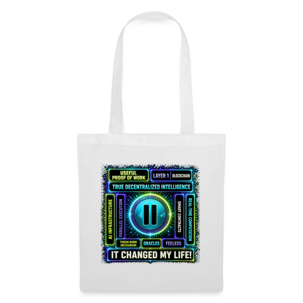 Qubic Changed Life (Fan-Art) - Stofftasche - Weiß
