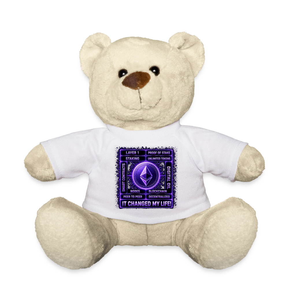 Ethereum Changed Life (Fan-Art) - Teddybär - Weiß