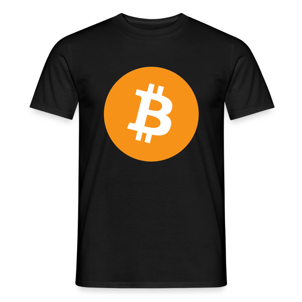Bitcoin Logo (Original) - Herren T-Shirt - Schwarz