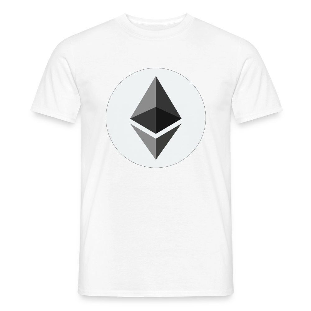 Ethereum Logo (Original) - Herren T-Shirt - Weiß