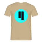 Qubic Logo (Original) - Herren T-Shirt - Sandbeige