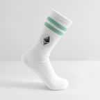 Ethereum Logo (Original) - Tennissocken - Weiß/Mint