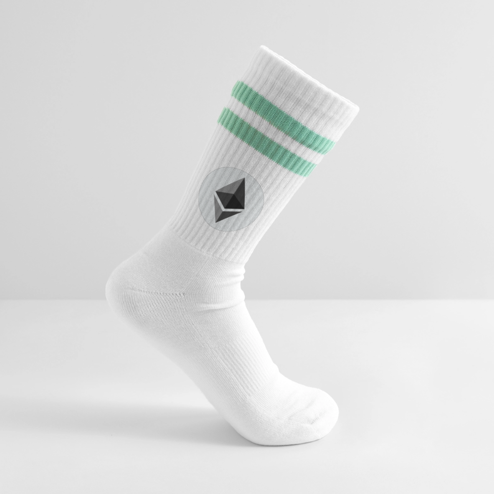 Ethereum Logo (Original) - Tennissocken - Weiß/Mint