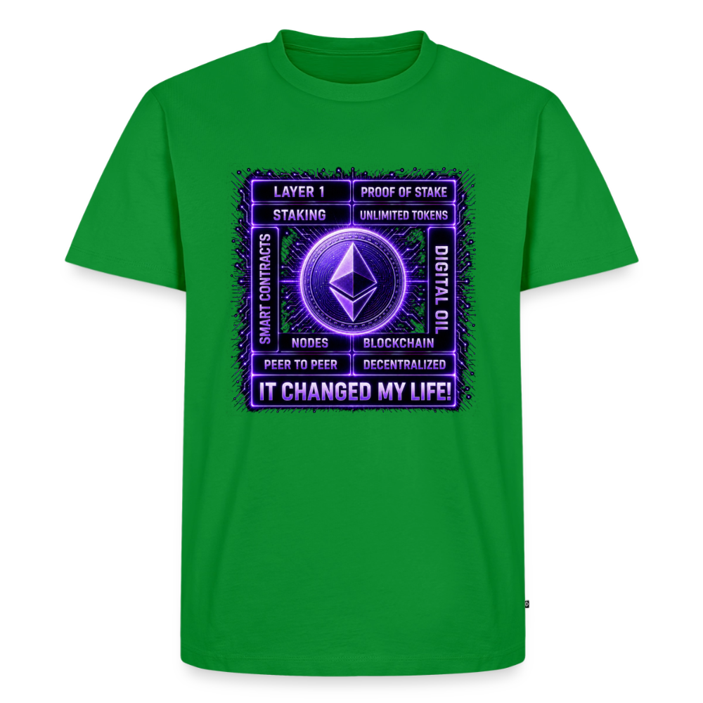 Ethereum Changed Life (Fan-Art) - Herren T-Shirt Premium - Grün